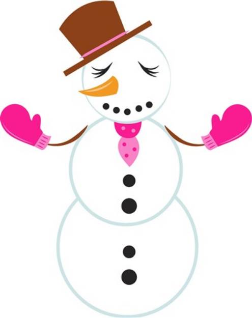 Picture of Snow Woman SVG File