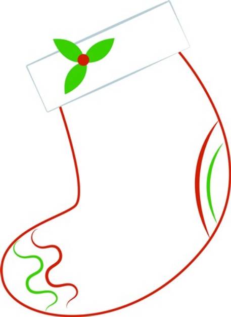 Picture of Christmas Stocking SVG File