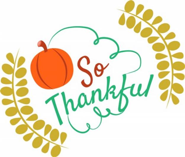 Picture of So Thankful SVG File