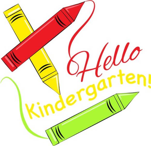Picture of Hello Kindergarten! SVG File