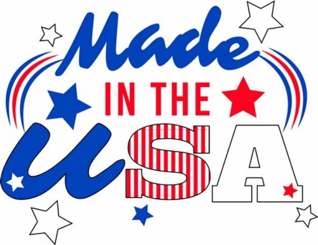 Picture of Made In The USA SVG File