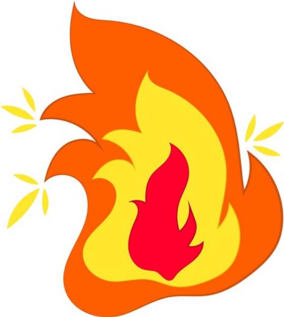 Picture of Flaming Fire SVG File
