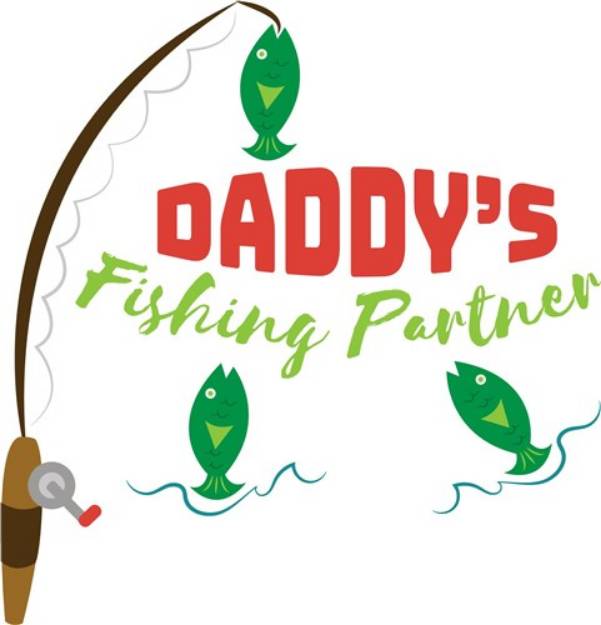 Picture of Daddys Fishing Partner SVG File