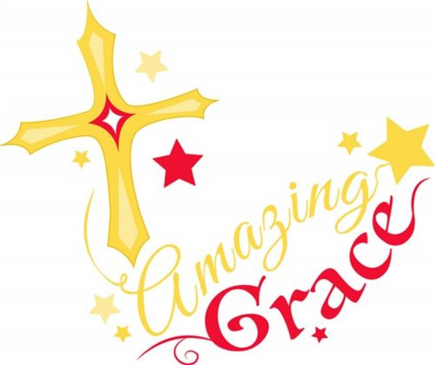 Picture of Amazing Grace SVG File