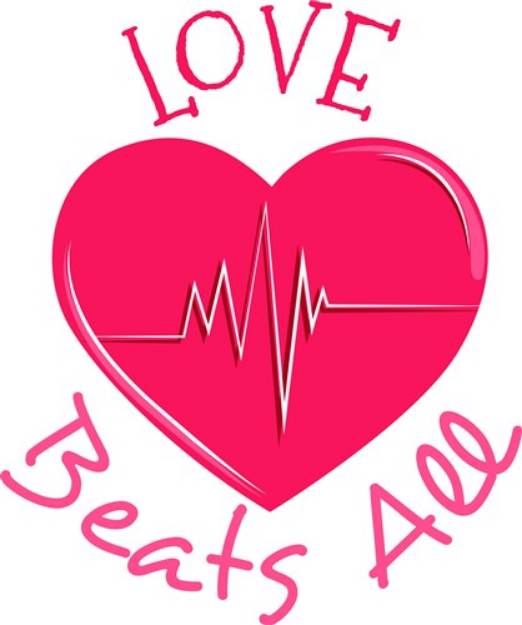 Picture of Love Beats All SVG File