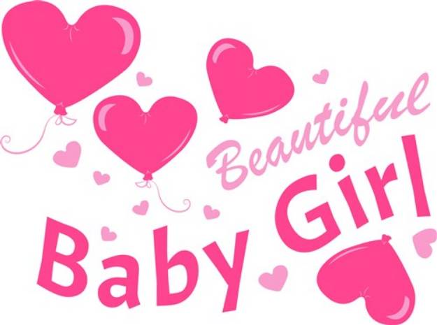 Picture of Beautiful Baby Girl SVG File