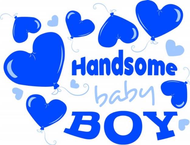 Picture of Handsome Baby Boy SVG File