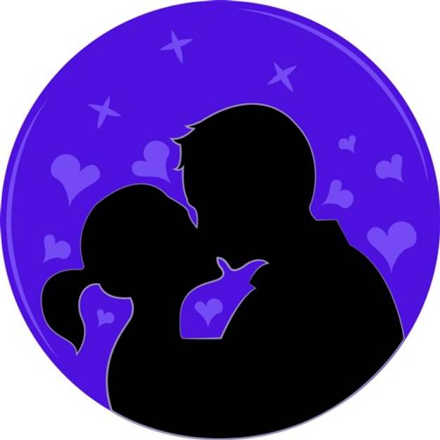 Picture of Silhouette Kiss SVG File