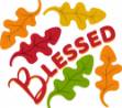 Picture of Blessed Fall Leaves SVG File