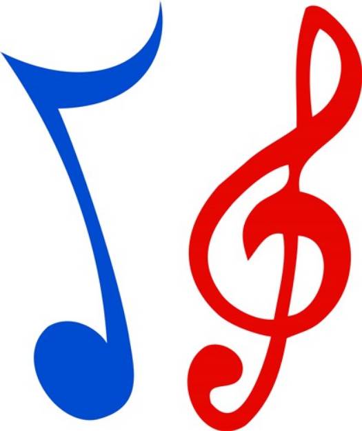 Picture of Music Note & Clef SVG File