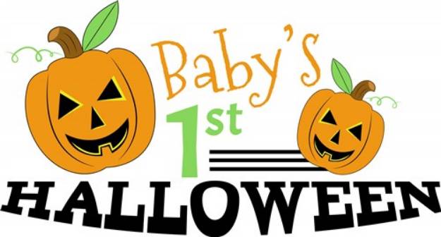Picture of Babys 1st Halloween SVG File