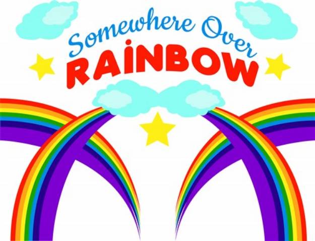 Picture of Somewhere Over The Rainbow SVG File
