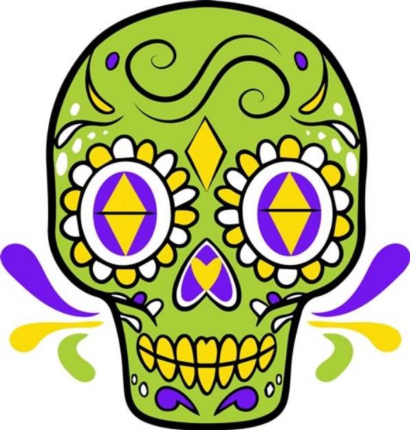 Picture of Sugar Skull SVG File
