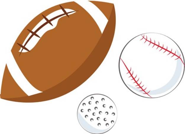 Picture of Football, Golf, Baseball SVG File