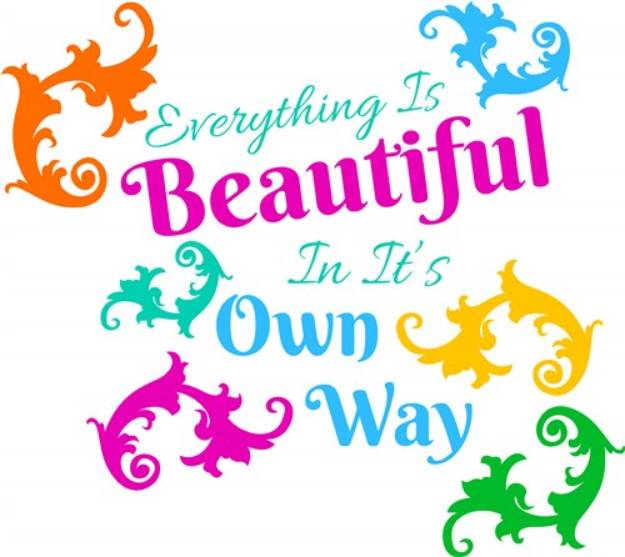 Picture of Everything Is Beautiful SVG File