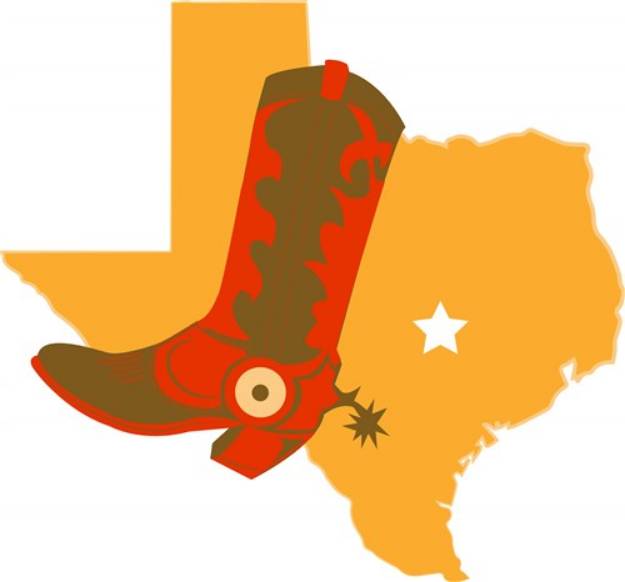 Picture of Texas & Cowboy Boot SVG File