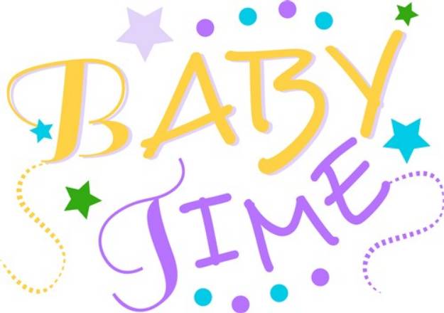 Picture of Baby Time SVG File