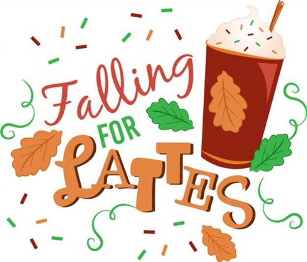 Picture of Falling For Lattes SVG File