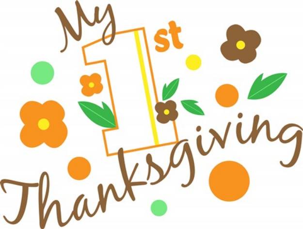 Picture of My First Thanksgiving SVG File