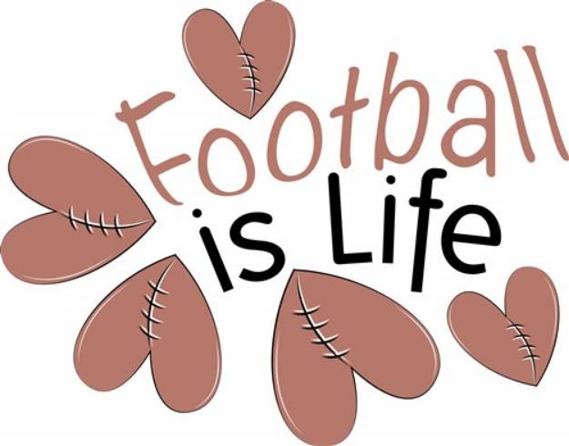 Picture of Football Is Life SVG File