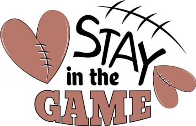 Picture of Football Stay In The Game SVG File