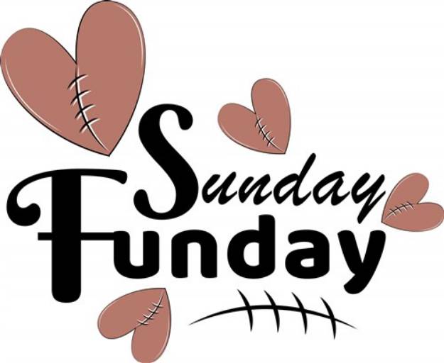 Picture of Sunday Funday Football SVG File