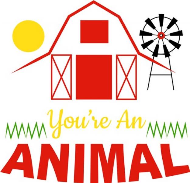Picture of Barn You re An Animal SVG File