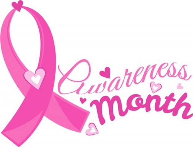 Picture of Pink Ribbon Awareness Month SVG File