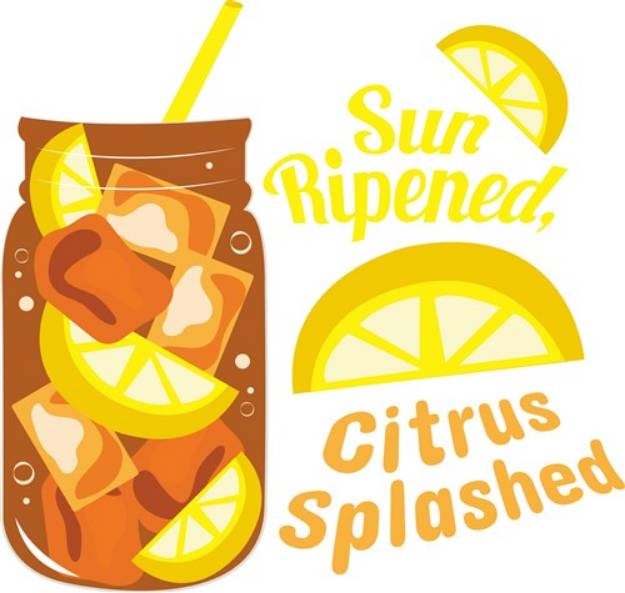 Picture of Sun Ripened Citrus Splashed SVG File