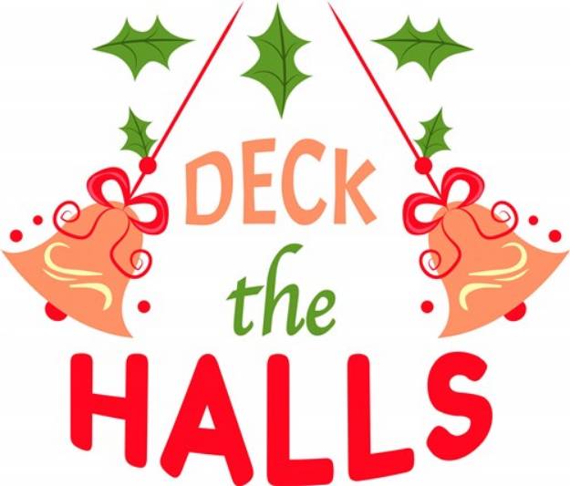Picture of Bell Ornament Deck The Halls SVG File
