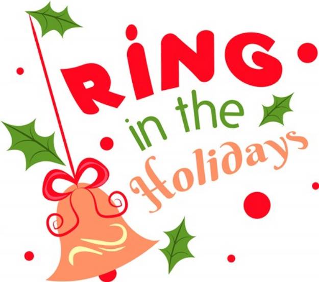 Picture of Bell Ornament Ring In The Holidays SVG File