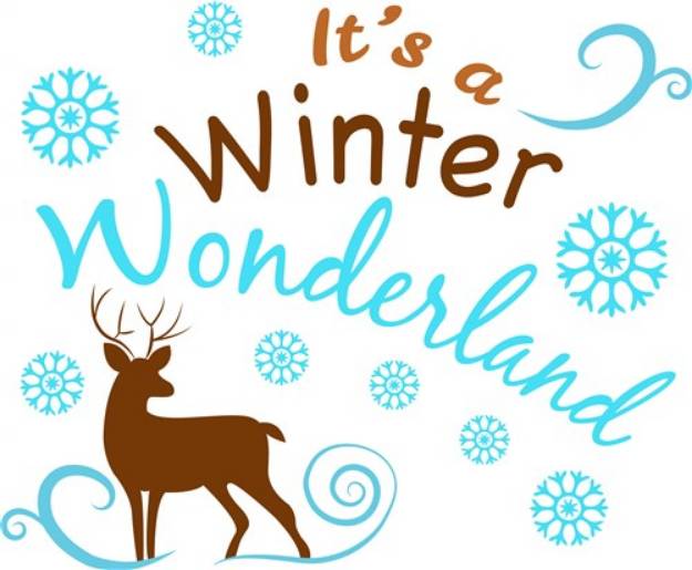 Picture of Reindeer It s A Winter Wonderland SVG File