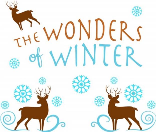 Picture of The Wonders Of Winter Reindeer SVG File