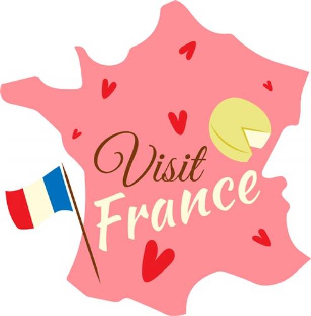 Picture of Visit France SVG File