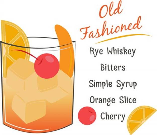 Picture of Old Fashioned Recipe SVG File