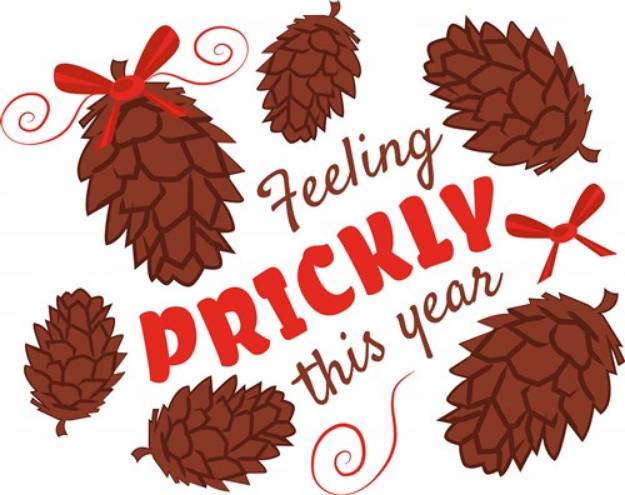 Picture of Pine Cone Feeling Prickly This Year SVG File