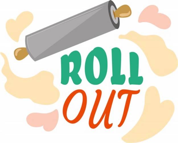 Picture of Rolling Pin Roll Out SVG File