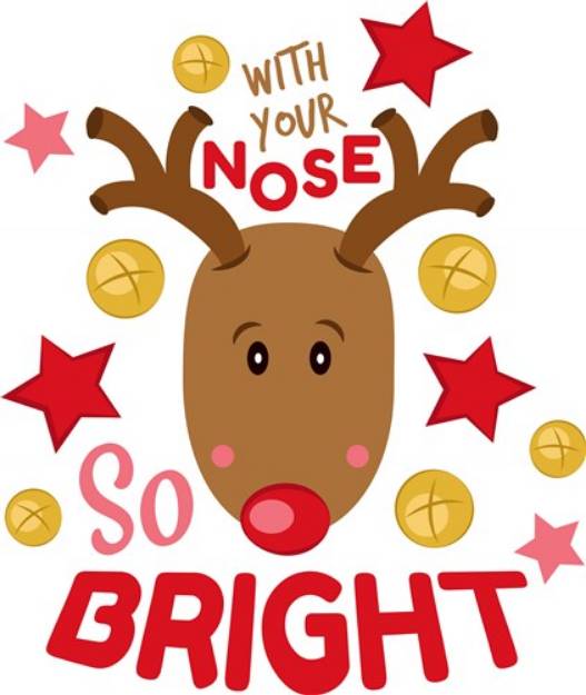 Picture of Rudolph With Your Nose So Bright SVG File