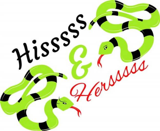 Picture of Snake Hisssss & Hersssss SVG File