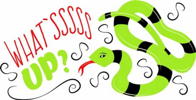 Picture of Snake What sssss Up SVG File