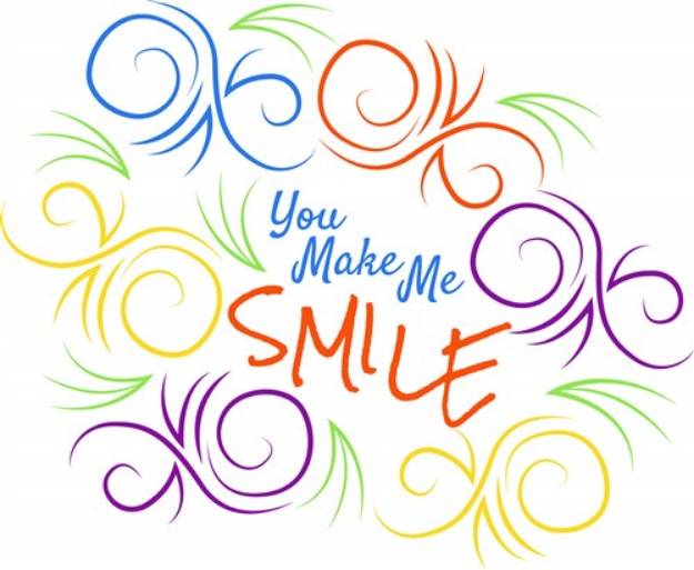 Picture of Swirls You Make Me Smile SVG File