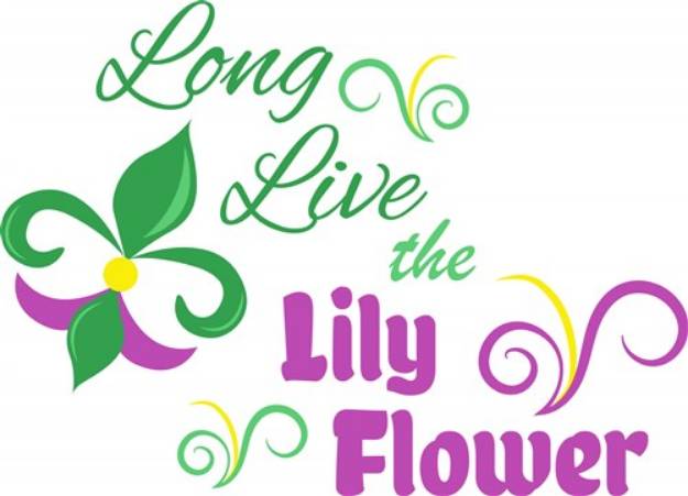 Picture of The Lily Flower SVG File