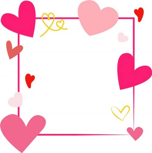 Picture of Heart Border SVG File