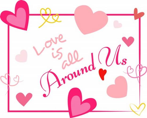 Picture of Love All Around SVG File
