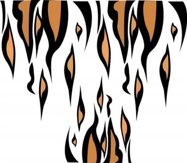 Picture of Tiger Stripes SVG File
