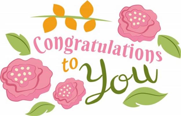 Picture of Congratulations To You SVG File
