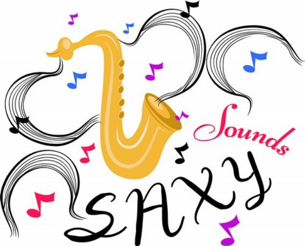 Picture of Sounds Saxy SVG File