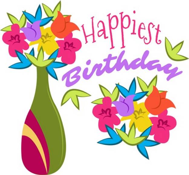 Picture of Happiest Birthday SVG File