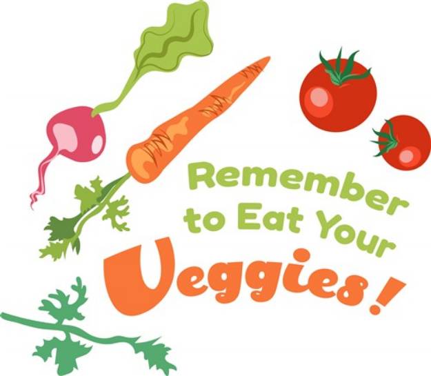Picture of Eat Your Veggies SVG File