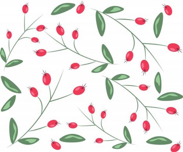 Picture of Berry Branches SVG File
